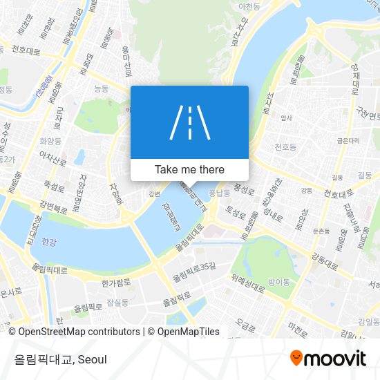 올림픽대교 map