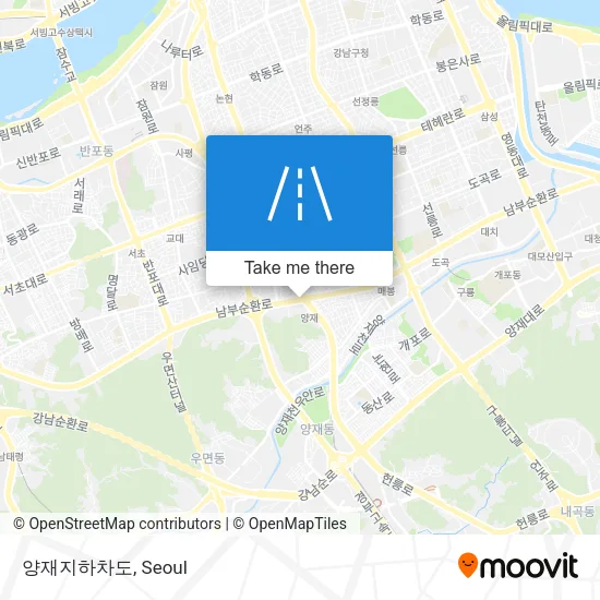 양재지하차도 map