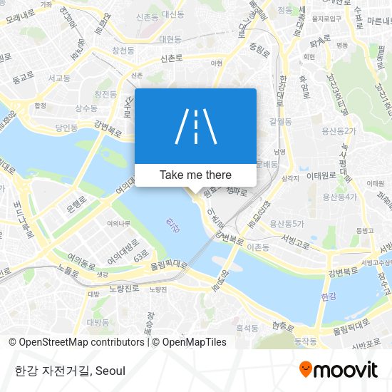 한강 자전거길 map