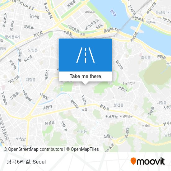 당곡6라길 map