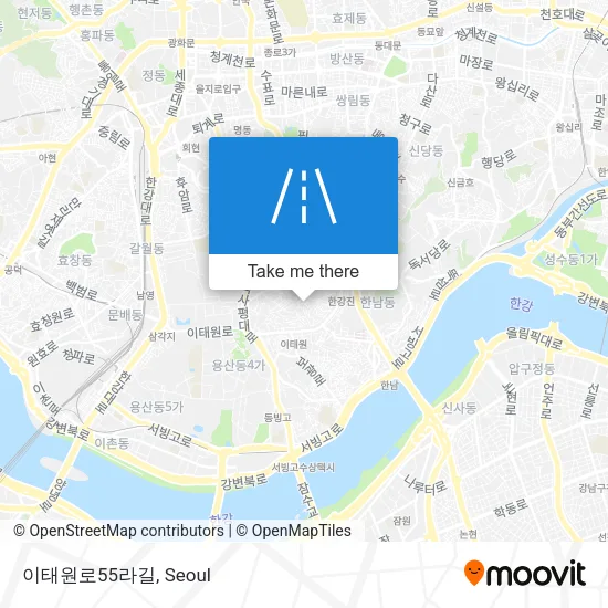 이태원로55라길 map