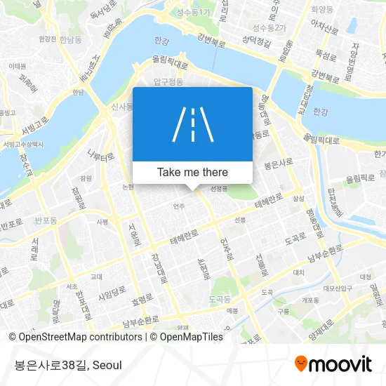 봉은사로38길 map