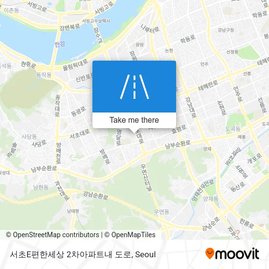 서초E편한세상 2차아파트내 도로 map