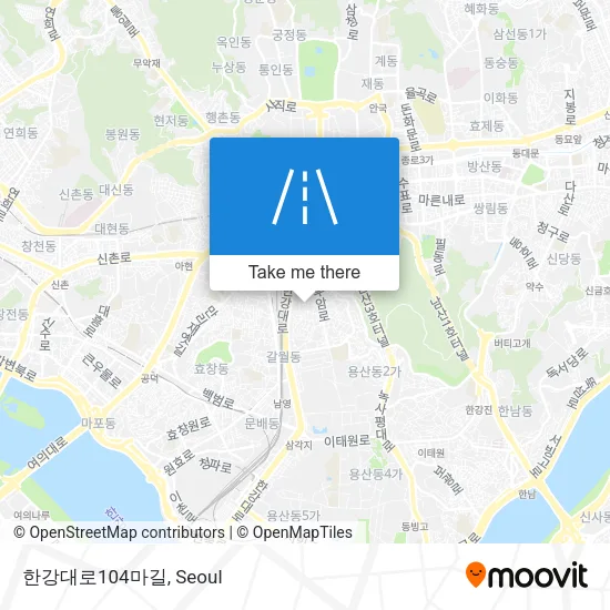 한강대로104마길 map