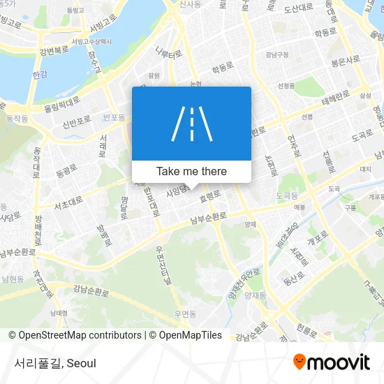 서리풀길 map