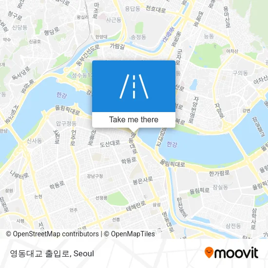 영동대교 출입로 map