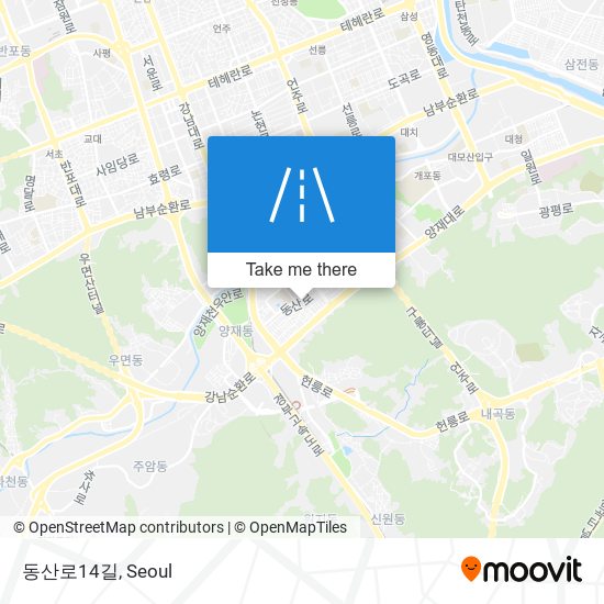 동산로14길 map