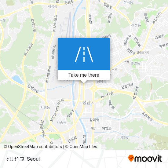 성남1교 map