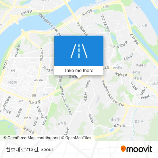천호대로213길 map