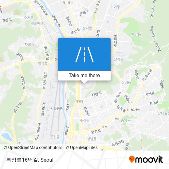 복정로16번길 map