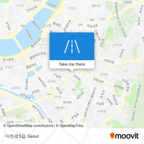 마천로5길 map