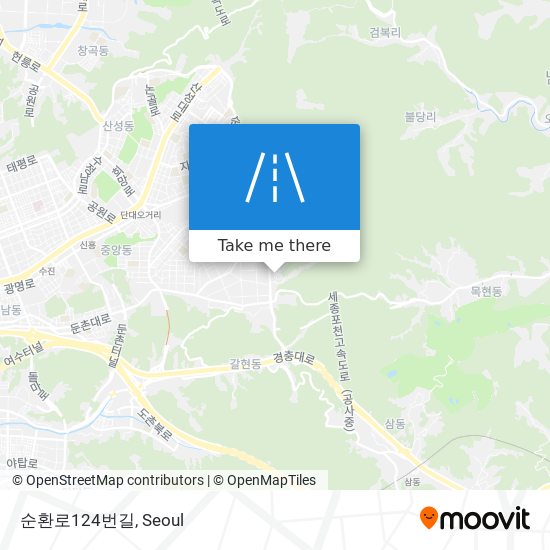 순환로124번길 map