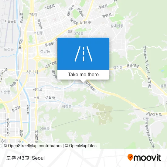 도촌천3교 map