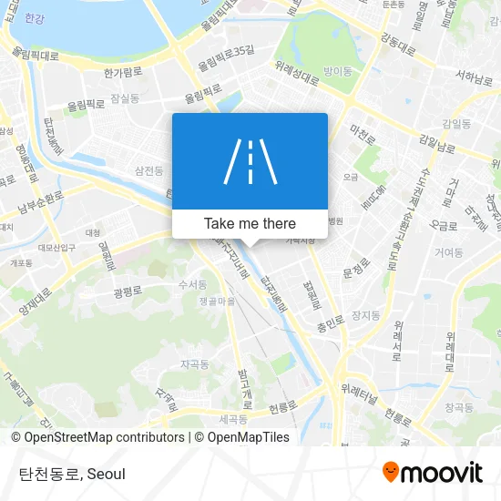 탄천동로 map