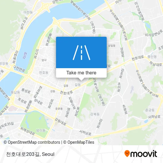 천호대로203길 map