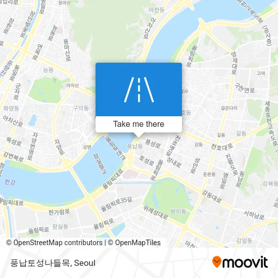 풍납토성나들목 map