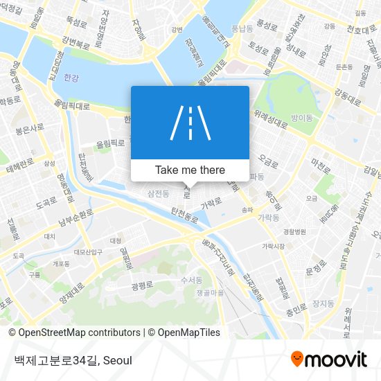 백제고분로34길 map