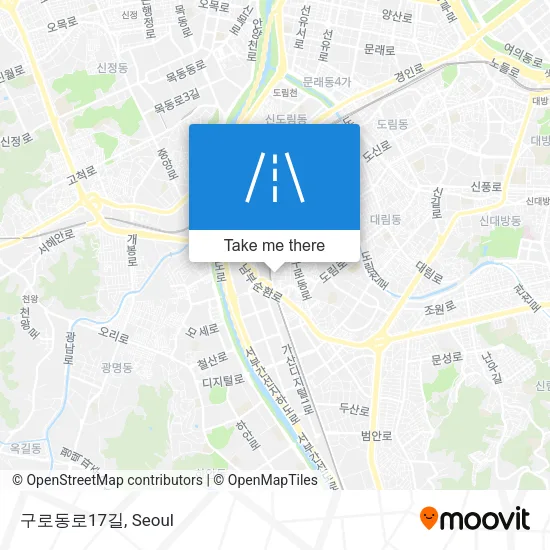 구로동로17길 map