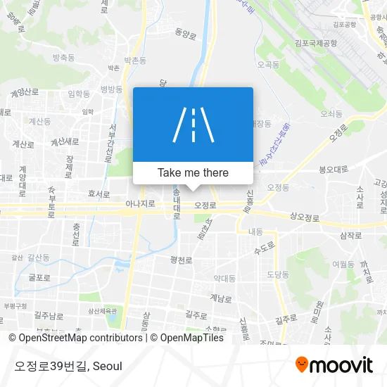 오정로39번길 map