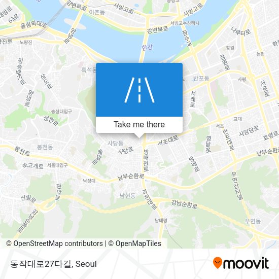 동작대로27다길 map