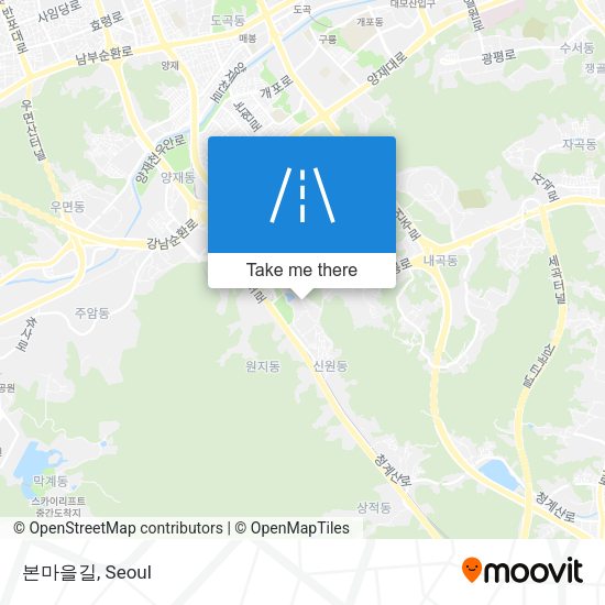 본마을길 map