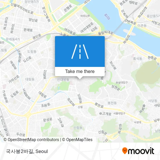 국사봉2바길 map
