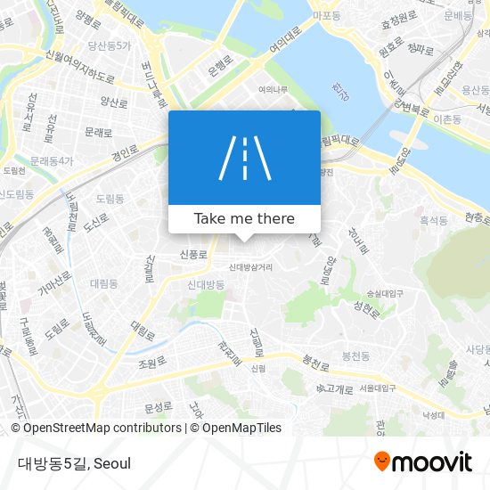 대방동5길 map
