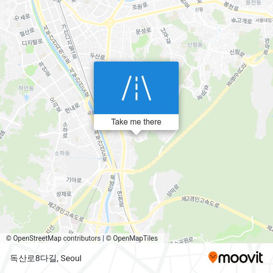 독산로8다길 map