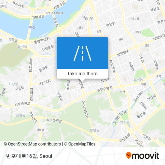 반포대로16길 map