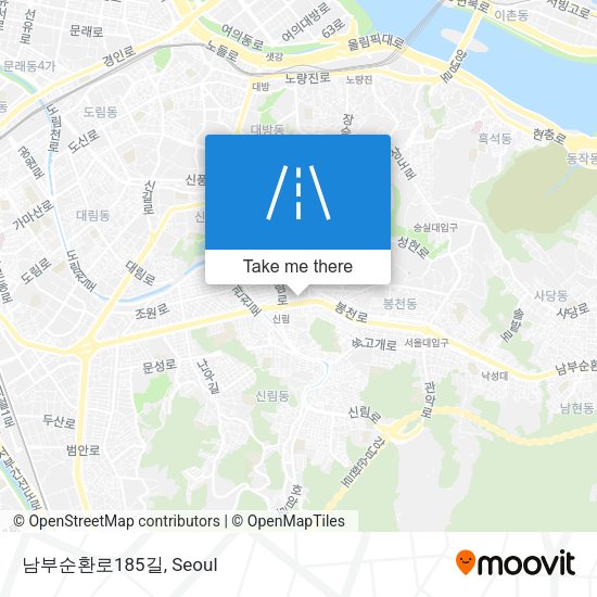 남부순환로185길 map