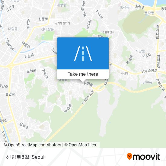 신림로8길 map