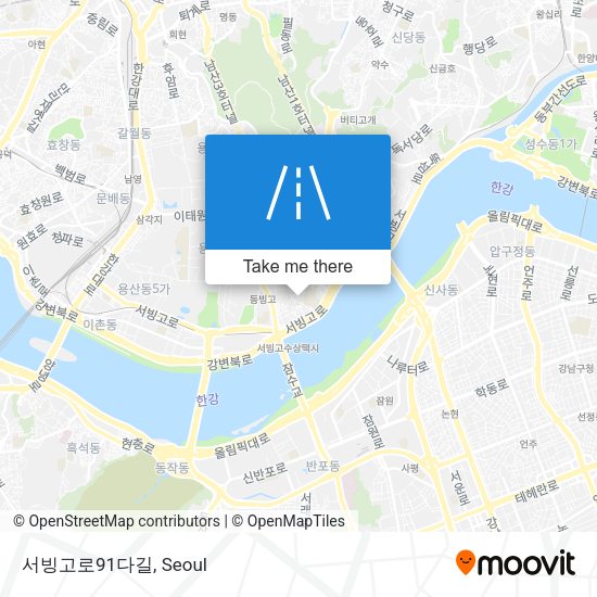 서빙고로91다길 map