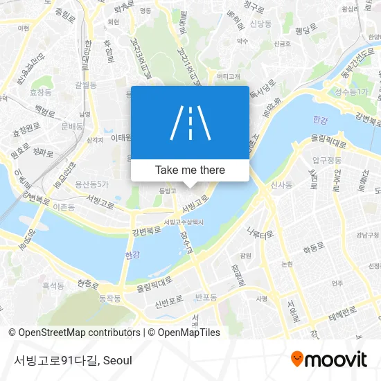 서빙고로91다길 map