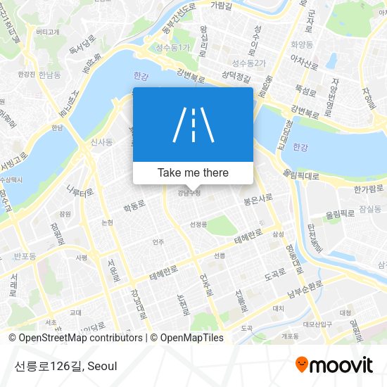선릉로126길 map