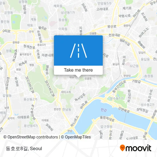 동호로8길 map