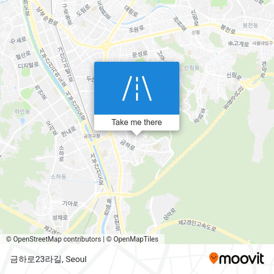 금하로23라길 map