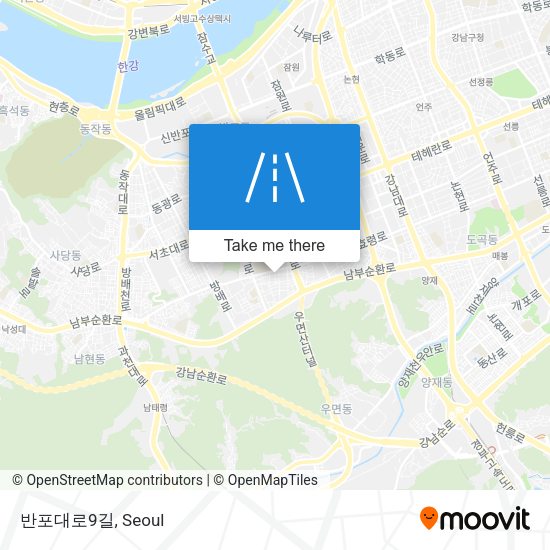반포대로9길 map