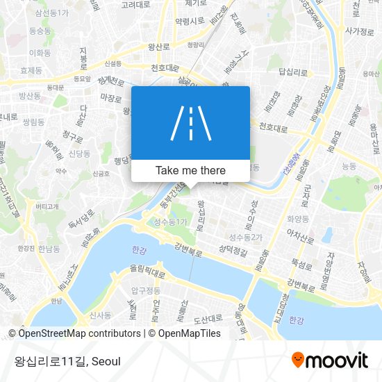 왕십리로11길 map
