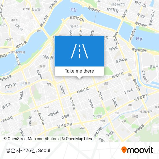 봉은사로26길 map