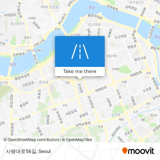 사평대로56길 map