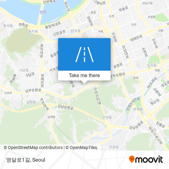 명달로1길 map