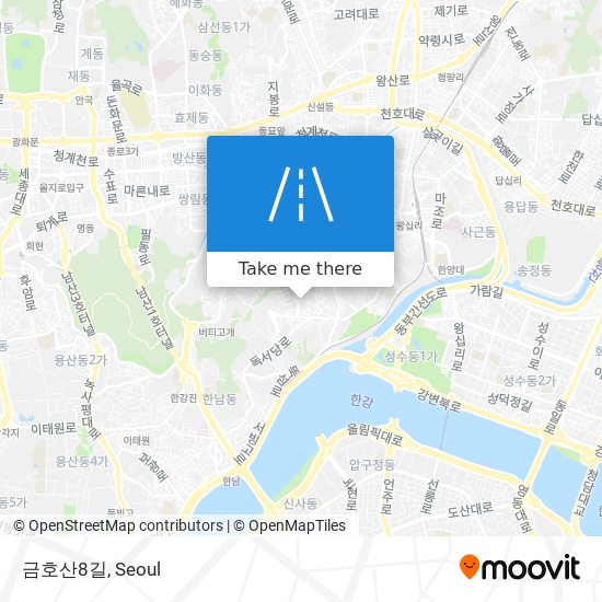 금호산8길 map