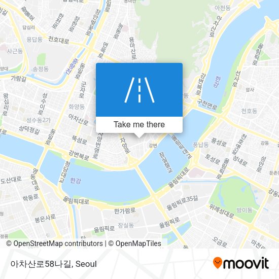 아차산로58나길 map
