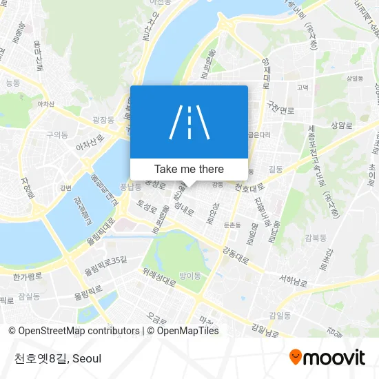 천호옛8길 map