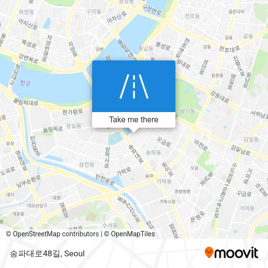 송파대로48길 map