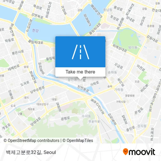 백제고분로32길 map