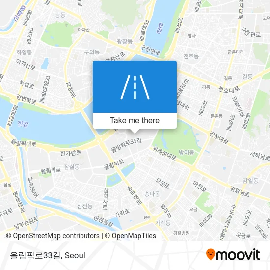 올림픽로33길 map