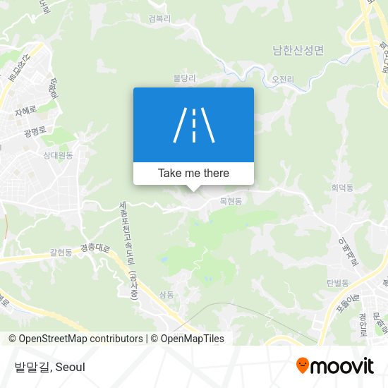 밭말길 map