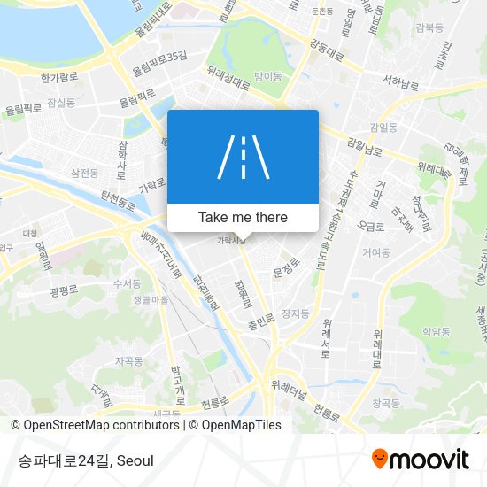 송파대로24길 map