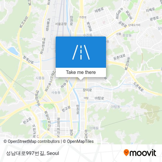 성남대로997번길 map